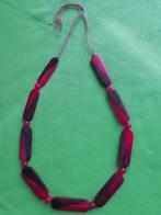 Ketting halssnoer, Handtassen en Accessoires, Kettingen, Ophalen, Bruin, Kunststof