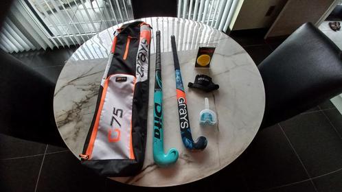 Hockeypakket (2x stick, zak, bit, bal) Grays en decathlon, Sport en Fitness, Hockey, Gebruikt, Overige typen, Ophalen