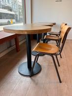 Horeca ronde tafel 70cm hout, Ophalen, Gebruikt, Meubilair