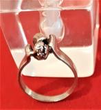 Te koop: Mooie zilveren ring, maat 54, Ophalen, Zo goed als nieuw, Dame of Heer, Zilver