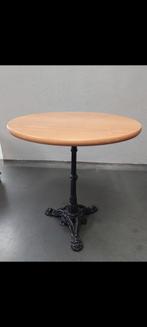 Prachtige bijzet tafel + voet in gietijzer landelijk chic !, Huis en Inrichting, Tafels | Statafels, Ophalen of Verzenden, Zo goed als nieuw