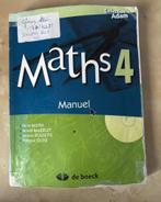 Maths 4, Enlèvement ou Envoi, Utilisé, Secondaire, De boeck