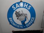 Emaille bord Sachs, Verzamelen, Ophalen of Verzenden, Gebruikt, Reclamebord
