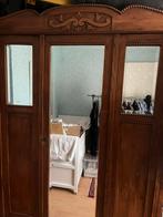 Antieke kleerkast met spiegel, Huis en Inrichting, Gebruikt, Ophalen