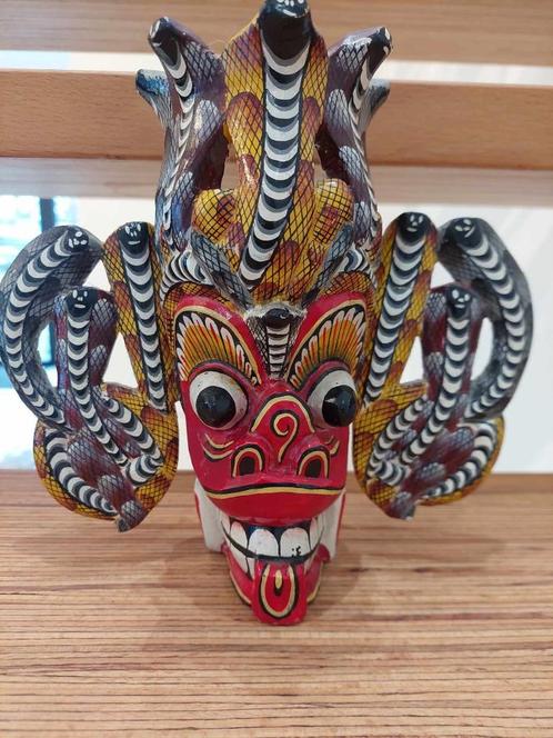 Naga Raksha Demonmasker, Antiek en Kunst, Kunst | Beelden en Houtsnijwerken, Ophalen of Verzenden