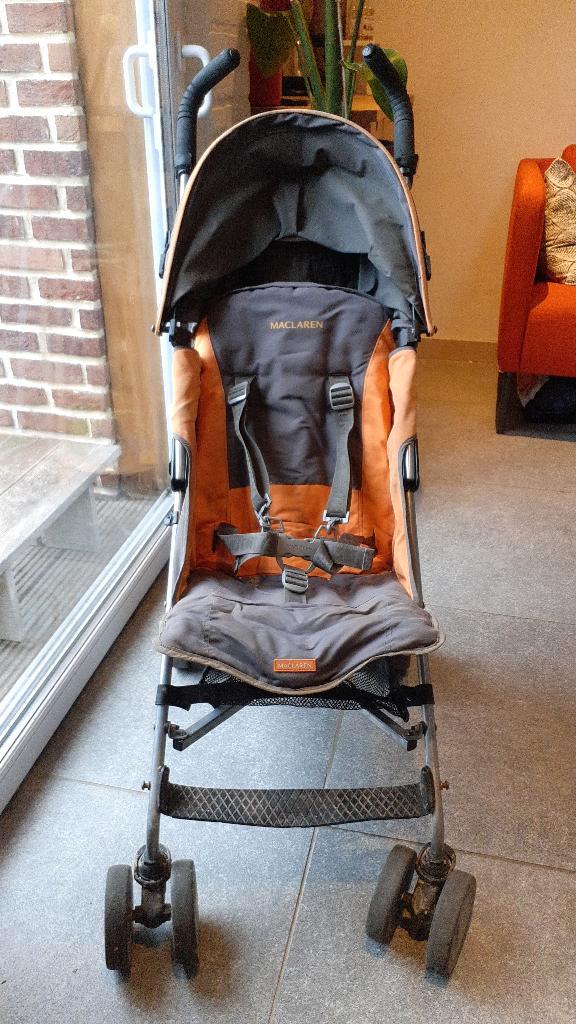 Buggy MacLaren, Kinderen en Baby's, Buggy's, Gebruikt, Maclaren, Regenhoes, Verstelbare rugleuning, Zonnekap, Ophalen