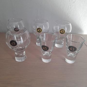 6 drinkglazen Licor 43  ( lot). beschikbaar voor biedingen