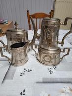 Antieke Koffie- en theekan met melkkan en suikerpot, Enlèvement ou Envoi