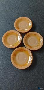 4 sous-tasses Fire King, Ophalen of Verzenden