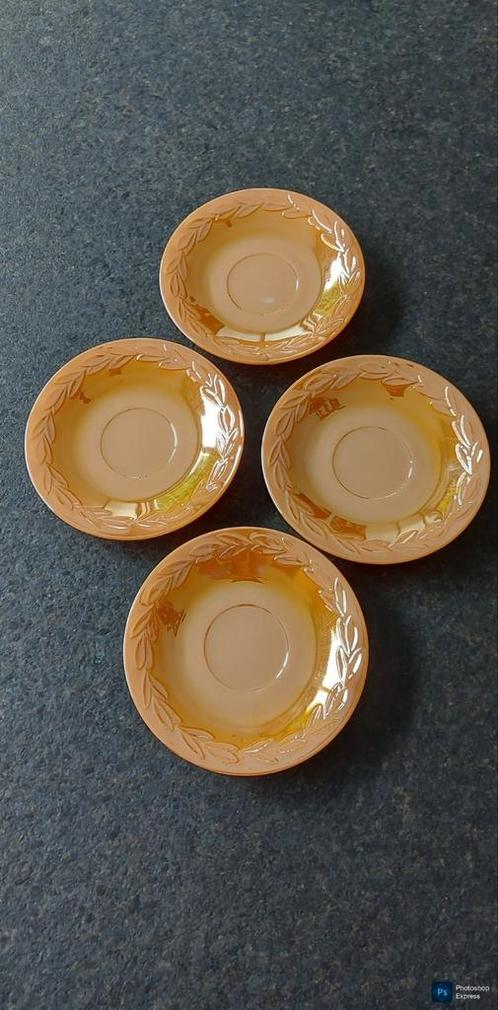 4 sous-tasses Fire King, Antiek en Kunst, Antiek | Servies los, Ophalen of Verzenden