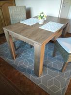 Keuken tafel en 2 stoel, Huis en Inrichting, Keuken | Complete keukens, Ophalen, Gebruikt, Bruin, Kunststof