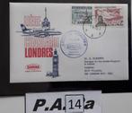 Air Post Stamps/Eerste route Luik-Londen 1976, Postzegels en Munten, Luchtvaart, Met envelop, Ophalen of Verzenden, Luchtpostzegel
