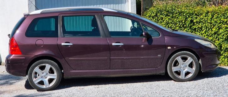Peugeot 307sw 16hdi 7places cuir clim pano 230mkm 1000€, Autos, Peugeot, Particulier, Toit panoramique, Diesel, Euro 4, Break