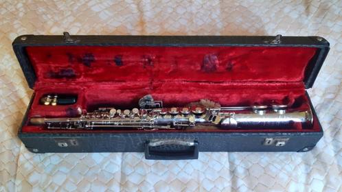Dolnet paris Sopraan sax, Muziek en Instrumenten, Blaasinstrumenten | Saxofoons, Zo goed als nieuw, Sopraan, Met koffer, Ophalen
