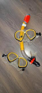 2 brillen en 1 snorkel, Ophalen of Verzenden, Gebruikt, Snorkel