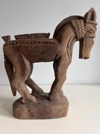 GEVORMD HOUTEN PAARD - BAMAKO, MALI, Antiek en Kunst, Kunst | Beelden en Houtsnijwerken, Ophalen of Verzenden