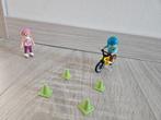 Playmobil Kinderen met fiets en skates, Kinderen en Baby's, Speelgoed | Playmobil, Complete set, Zo goed als nieuw, Ophalen