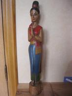thais beeldje in hout, Enlèvement, Comme neuf