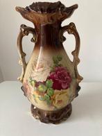 bloemenvaas – oud aardewerk – decoratief, Moins de 50 cm, Enlèvement ou Envoi, Autres couleurs, Poterie ou Porcelaine