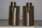 Wandverlichting in inox, Ophalen of Verzenden, Gebruikt, Metaal, Modern