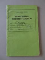 Burgerlijke mobilisatieboekje Druez Jacob geb. Mechelen 1910, Verzenden, Overige soorten, Overige typen