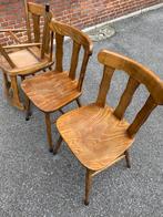 Oude houten café stoelen, Ophalen of Verzenden