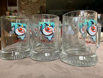 6x Safir glazen - Carnaval editie 1997 beschikbaar voor biedingen