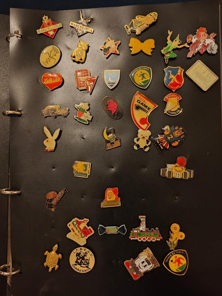 Lot de 36 PIN'S en bon état., Verzamelen, Speldjes, Pins en Buttons, Gebruikt, Speldje of Pin, Sport, Ophalen of Verzenden