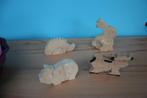 4 Houten dieren puzzels, Ophalen, 2 tot 4 jaar, Nieuw, Van hout