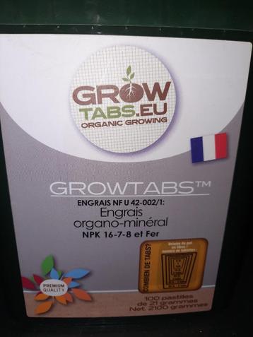 Grow tabs bio tabs beschikbaar voor biedingen