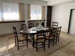 Eettafel met 10 stoelen, Huis en Inrichting, Tafels | Eettafels, Ophalen, 100 tot 150 cm, Stijlvol, Eikenhout