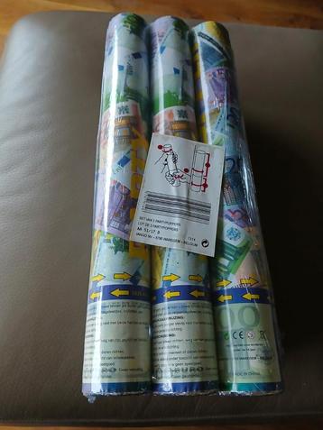 Party poppers geld beschikbaar voor biedingen