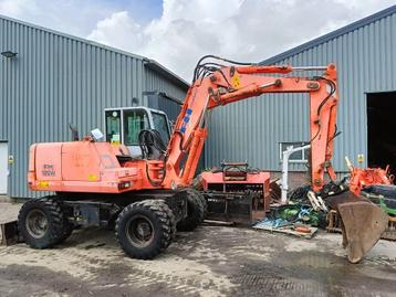 FIAT-HITACHI FH120W bandenkraan Wheel Excavator graafmachine beschikbaar voor biedingen