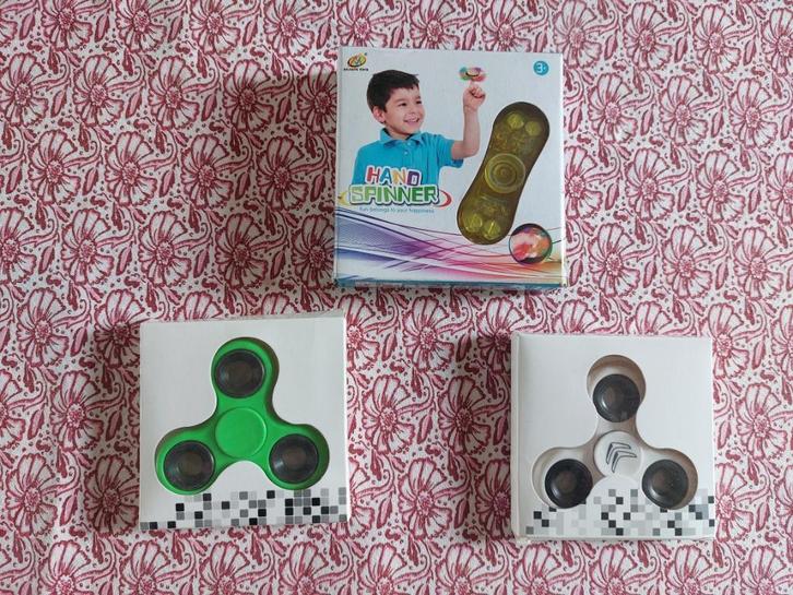 Set van 3 handspinner, Kinderen en Baby's, Speelgoed | Overig, Zo goed als nieuw, Jongen of Meisje, Ophalen of Verzenden