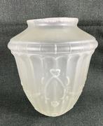 Antiek Art Deco glazen lampekap plafondlamp, Antiek en Kunst, Ophalen of Verzenden