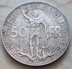 50 Francs Expo '35 A Frans / Kwaliteit, Zilver, Ophalen of Verzenden, Losse munt, Zilver