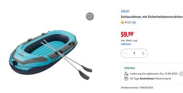 Rubberboot te koop, Enlèvement, Utilisé