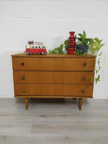 Vintage midcentury ladekast | commode | retro beschikbaar voor biedingen