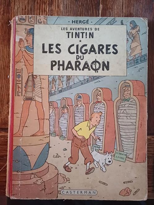 2x Tintin - Relié - Années 1960, Livres, BD, Utilisé, Plusieurs BD, Enlèvement ou Envoi