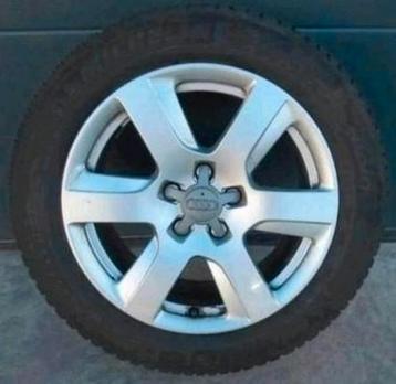 Winterbanden Michelin velgen alu Audi A6 17inch 7,5&6mm ❄️ beschikbaar voor biedingen