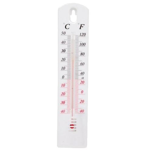 Thermometer binnen buiten wit 20 cm, Huis en Inrichting, Woonaccessoires | Thermometers, Nieuw, Buitenthermometer, Ophalen of Verzenden