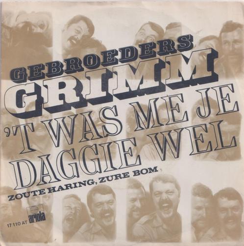 Gebroeders Grimm – Het was me je daggie wel – Single, Cd's en Dvd's, Vinyl Singles, Gebruikt, Single, Nederlandstalig, 7 inch