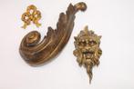 Trois ornements de meuble ancien en bronze, neoud, lion, Antiquités & Art, Antiquités | Bronze & Cuivre, Bronze, Enlèvement ou Envoi