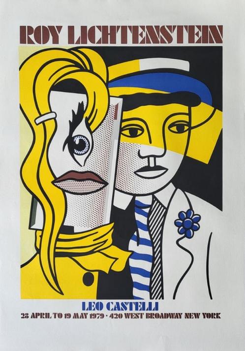 Roy Lichtenstein - Sortir - Leo Castelli - 1979, Antiquités & Art, Art | Lithographies & Sérigraphies, Envoi