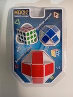 Magic Cube Snake + Cube set van 3 veelkleurige nieuwe puzzel, Hobby en Vrije tijd, Ophalen of Verzenden, Nieuw, Legpuzzel
