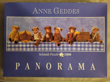 Puzzel 1000 stukjes - Anne Geddes "Teddyberenpicknick" beschikbaar voor biedingen