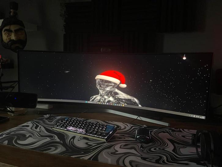 Samsung C49hg9x-scherm, Computers en Software, Monitoren, Zo goed als nieuw, 101 t/m 150 Hz, DisplayPort, HDMI, Gaming, Ultrawide