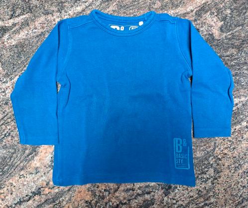Mt 92 Blauwe T-shirt lange mouwen, Kinderen en Baby's, Kinderkleding | Maat 92, Zo goed als nieuw, Jongen of Meisje, Shirt of Longsleeve