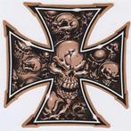 Iron Cross Skull sticker #3, Verzamelen, Verzenden, Nieuw