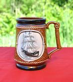 chope faience barbotine decor bateau, Antiek en Kunst, Ophalen of Verzenden